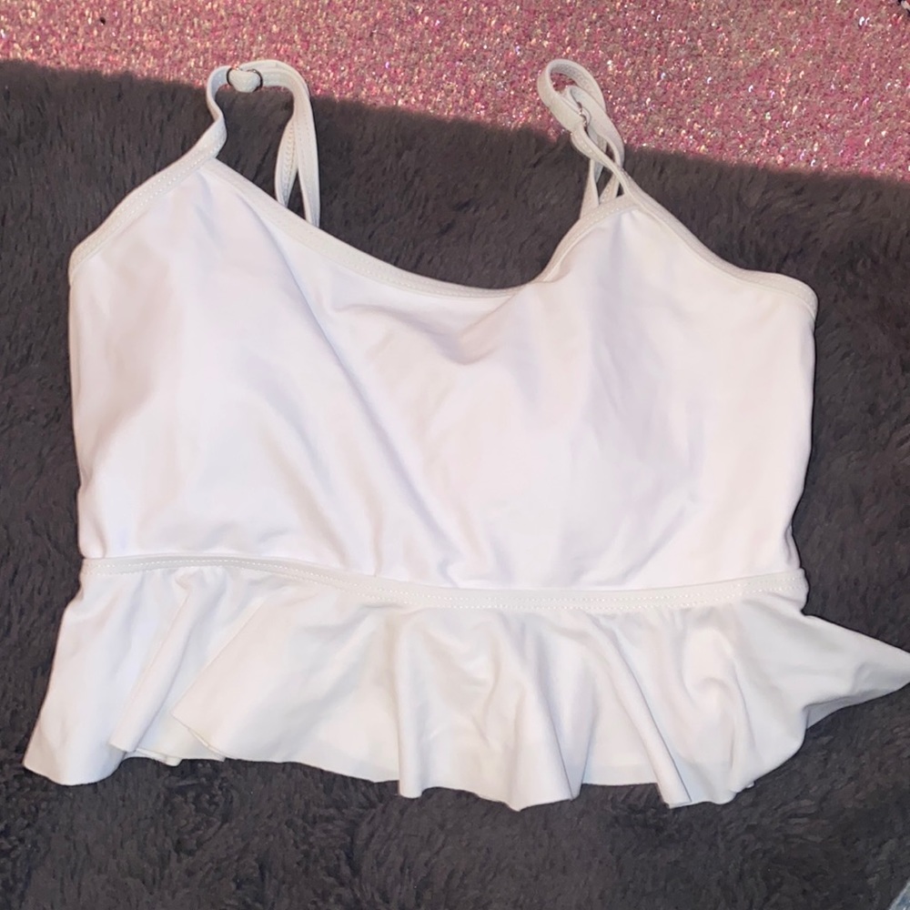 White swimsuit top
